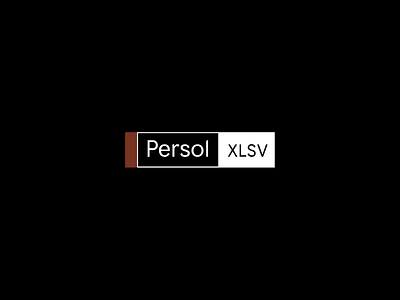 Persol XLSV Preloader | Logo animation branding ecommerce logo animation motion graphics preloader typography ui ui animation