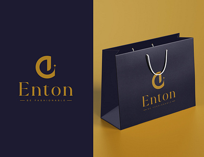 Concept: Enton - Logo Design (unused) brand identity branding clothing brand clothing logo creative logo fashion logo graphic design lettermark logo logo logo design logo designer modern logo