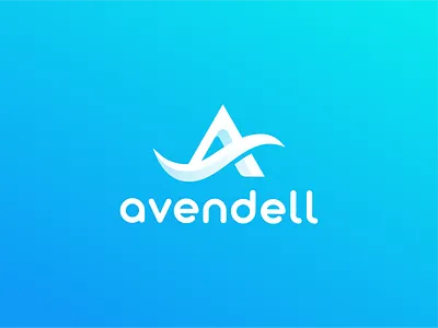 Avendell - Logo Design blue branding company logo design geometric graphic design illustration letter a logo minimal logo modern logo phencils soft logo vector