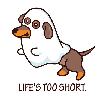 Life's Too Short apparel dachshund design digital art doxies graphic design wiener dog