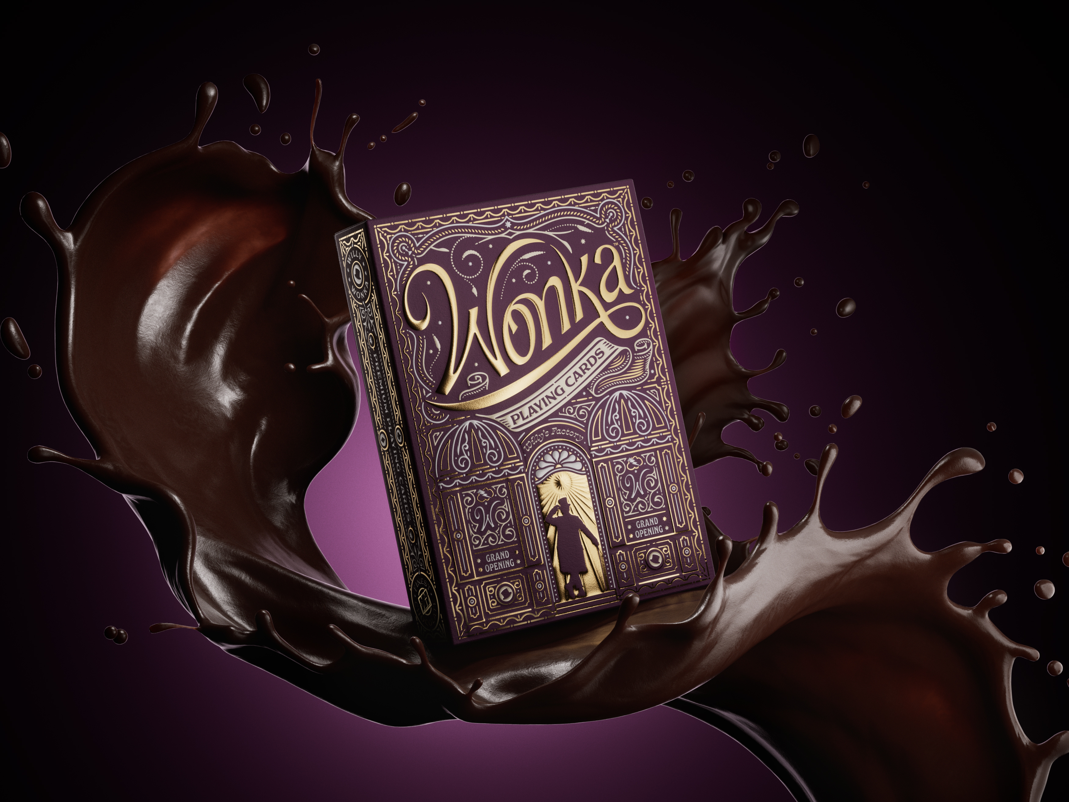 Wonka x theory11 Playing Cards design illustration packaging packaging design peter voth design playing cards theory11 wonka
