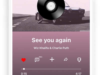 100 Days UI Challenge - Day09 Music Player graphic design ui