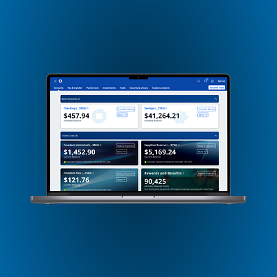 Chase Desktop Banking Redesign