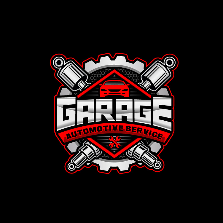 Repair Logo, Garage Logo, Automotive Logo by Naieem on Dribbble