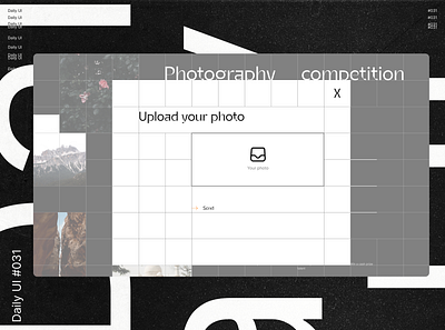 Daily UI 031 - File Upload 031 31 black branding brutalism challenge daily dailyui dailyuichallenge design file graphic design minimalism photo photography ui upload ux website white