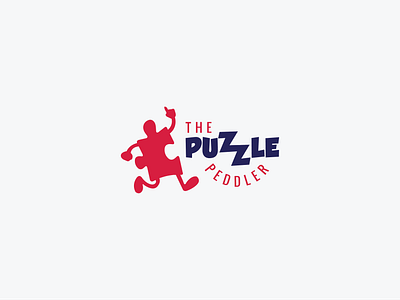 The Puzzle Peddler art brand identity branding concept entertainment freelancer freelancing fun illustrator jigsaw logo logo design puzzle puzzles trading