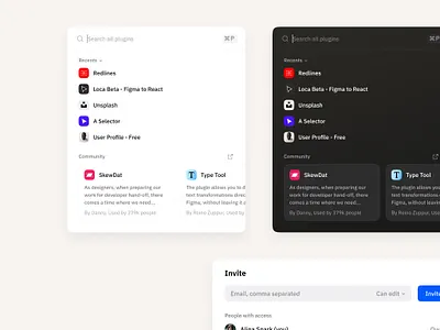 Search Modal app design figma interface modal plugin ui ux