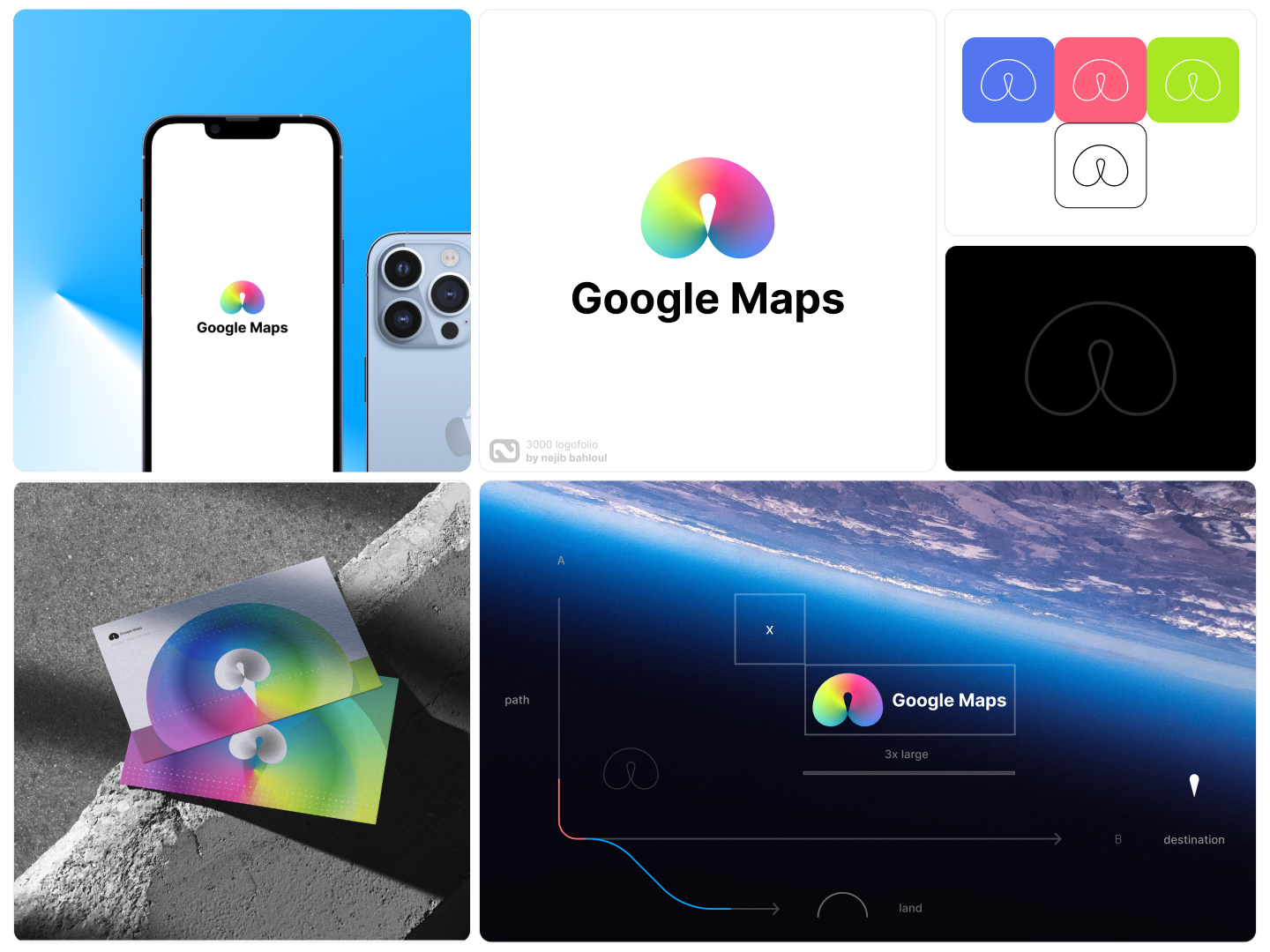 Google maps logo redesign branding design graphic design illustration logo logo design typography vector