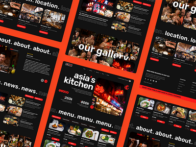 Asian Restaurant — Landing Page cafe eatery exploration grapgic design home page homepage interface landing landing page landingpage product design restaurant ui ui design ux ux design web web design website