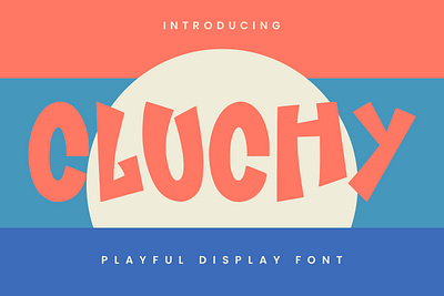 Cluchy Playful Display Font animation branding design font fonts graphic design illustration logo nostalgic