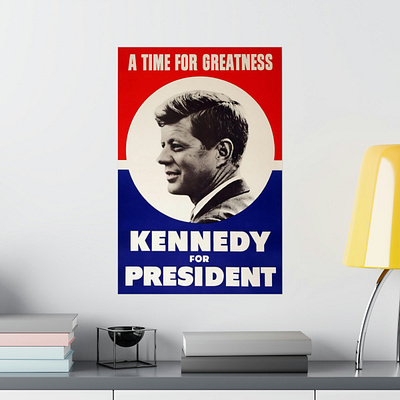 John F. Kennedy For President Poster animation branding graphic design illustration logo politics usa ux vector