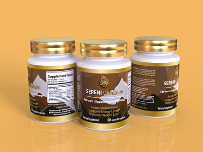 Supplement Label Design graphic design label design packaging design product 3d supplement label design
