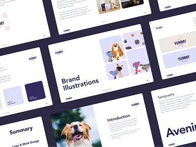 Yummy Brand Guidelines branding design graphic design illustration logo minimal ui