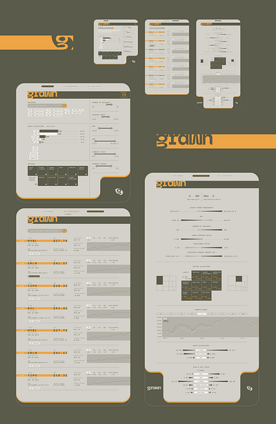 Grawn app design finance ui