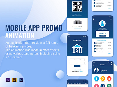 MOBILE APP PROMO ANIMATION UI&UX 2d animation 3d aft aftereffects animation animation app app mobile animation apppromoanimation branding graphic design illustration logoanimation motion graphics ui ui ux video editing