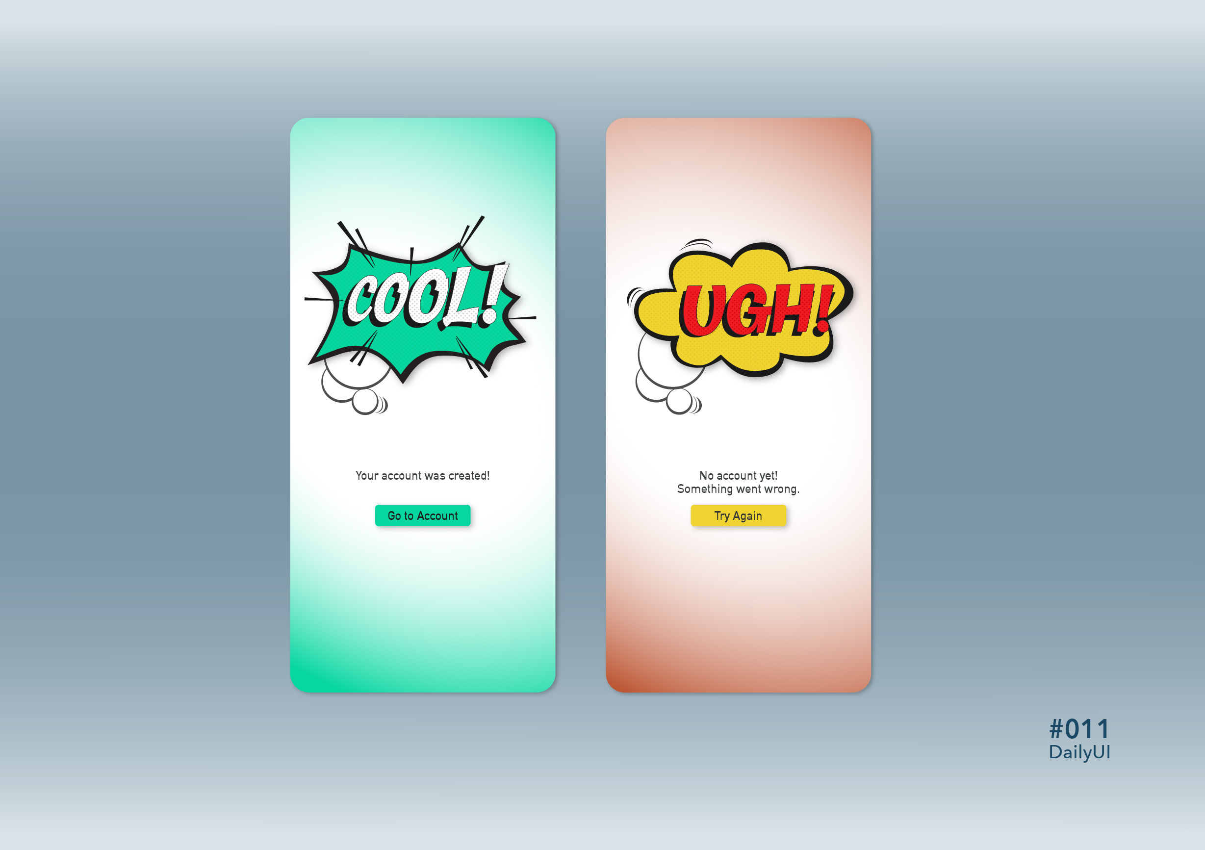 DailyUI #011 Flash Message dailyui fun graphic design illustration ui