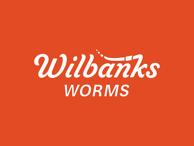 Wilbanks Worms Word Mark logo type worm