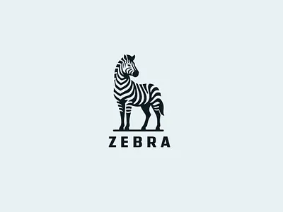 Minimalistic Zebra logo animal logo clean logo logo minimalist monogram simple stripes zebra