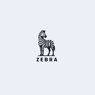 Minimalistic Zebra logo animal logo clean logo logo minimalist monogram simple stripes zebra