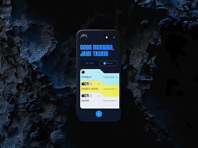 Task Manager | Mobile App 3d concept design idea interface project ui ux