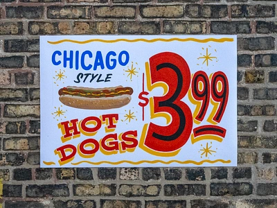 Chicago style chicago design hand painted illustration mural sign sign painting signs typography