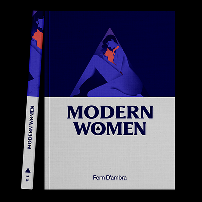 Modern Women blue book cover book illustration cat design girl graphic design illustration procreate purple ui