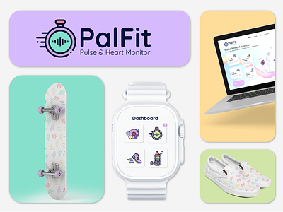 PalFit: Diseño de identidad corporativa & branding app design brand design branding design diseño de marca dribbble flatdesign graphic design illustration logo smartwatch smartwatch design ui ui design vector