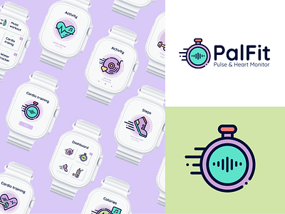 PalFit: Diseño de identidad corporativa & branding UI/UX app design branding design dribbble flatdesign graphic design illustration logo ui vector