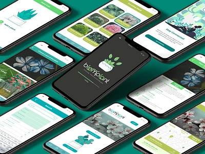 Blomplant: Diseño de identidad corporativa, branding & UI/UX aplicacion aplicación app design bolivia branding design diseno dribbble flatdesign graphic design illustration logo marca portafolio ui vector