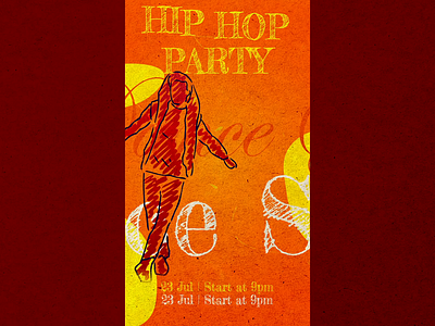 HIP HOP FLYER ad advertising after effects animated flyer animated poster animation banner dance flyer graphic design hip hop illustration instagram motion flyer motion graphics music party poster