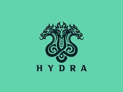 Premium Vector  Dragon hydra simple and clean logo design inspiration