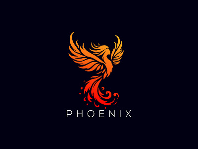 Phoenix Logo animation app bird logo branding design fire bird fire phoenix graphic design logo phoenix bird phoenix logo phoenix vector logo strong