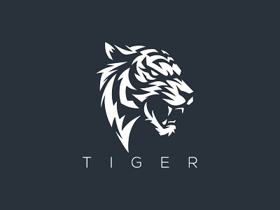 black and white tiger logo