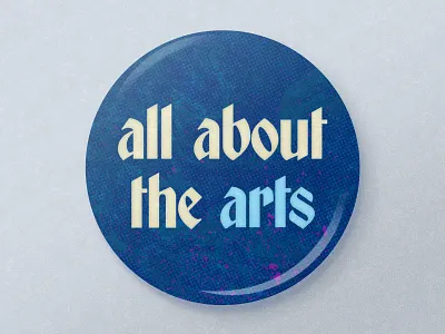 art night button pin mockup button pin print texture typography