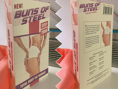Graphic Prop Design: Clueless, Buns of Steel VHS 90s bunsofsteel clueless filmdesign graphicprop vhs