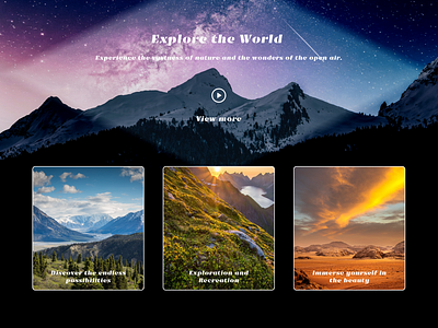 ~Exploration~ Website Design Landing Page figma graphic design landing page uxui website