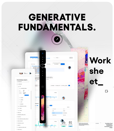 Generative fundamentals ❄️ Snowflake UI redesign & rebranding product design