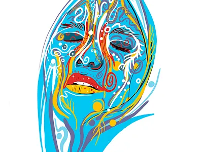 Dreamstate art design graphic design illustration portait procreate