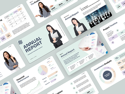 Annual Report Presentation Template annual report design annual report presentation annual report template business infographic company report company report design dashboard presentation template data analysis data narratives financial performance graphic design layout design number data presentation template problem solving project timeline salesmarketing the problem the solution ui design