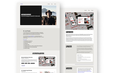 Pandu Budikusuma - UI/UX Designer Portfolio Website landing page personal website portfolio portfolio website ui ui design ui ux designer website uiux design uiux designer ux web design