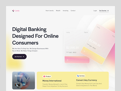 Digital Banking - Website baning digital digital bank figma finance website financial fintech fintech startup fintech website hero investment landing page money product product design service transaction website