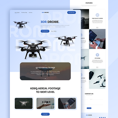 3DR Drone - Drone Co. Landing Page