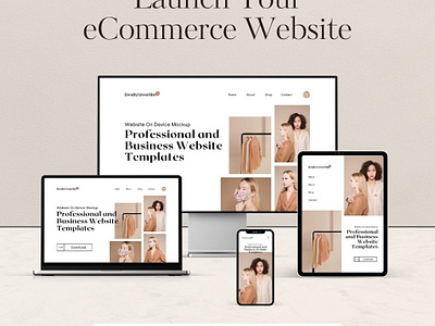 Ecommerce Website Builder - Create your Online store ecommerce website graphic design online store builder ui