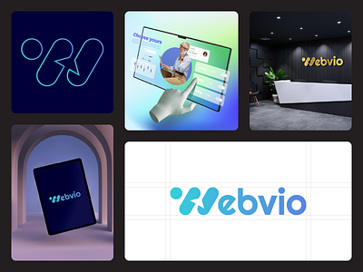 Webvio - Visual Identity and Website brand identity graphic design icon logo logo design visual identity web website