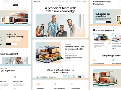 Real Estate Project agency architecture building clean home page house interface landing page portfolio project real estate real estate agency real estate website residence ui ui design ux ui design web web design webdesign