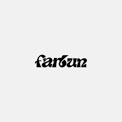 farbun wordmark brandmark fun leap lettering logotype tech upcycle word wordmark