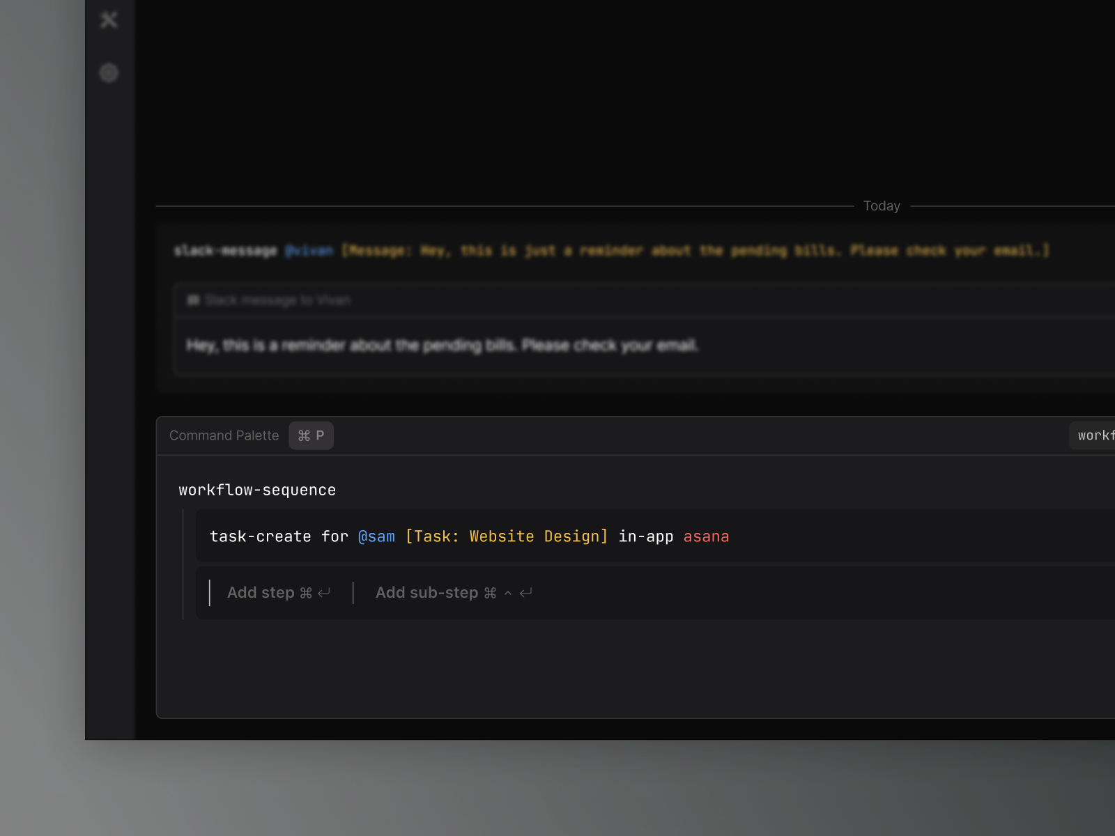 Workflow Sequence - Interaction Design aesthetic design components dark mode interaction design interactions product design saas application ui ux design visual design