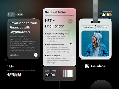 Financial | Crypto NFT App | Crypto Art | NFT | Connect Wallet app design application b2b brand guidline brand identity brand sign branding business crm crypto finance identity logo design logo type marketing software startup ui ux visual identity