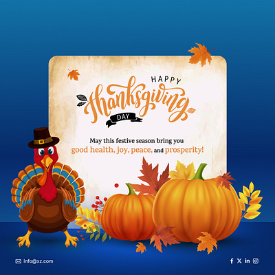 Happy Thanksgiving post design graphic design ui