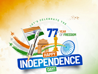 Happy Independece day post design graphic design ui